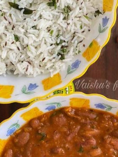 A picture of Rajma Chawal.