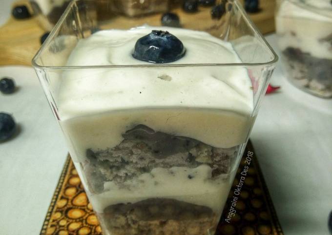 Bluberry Trifle foto resep utama