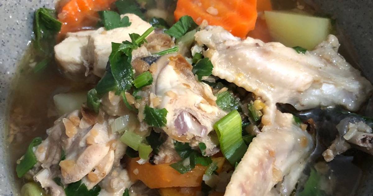 Resep Sop Ayam Kampung Ala Dkm Oleh Jputri Cookpad