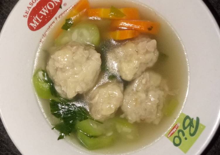 Bakso jamur (tanpa daging)