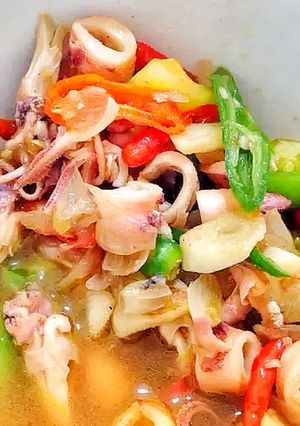 Foto resep Tumis Cumi Asin Cabe