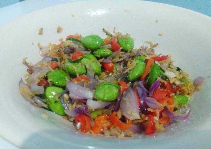 Cara Buat Tumis sambal matah teri nasi pete Wajib Dicoba