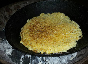 Una foto de Mbeju (plato típico de Paraguay)