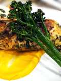 Sous Vide Stuffed Chicken Breast w/ Carrot Puree