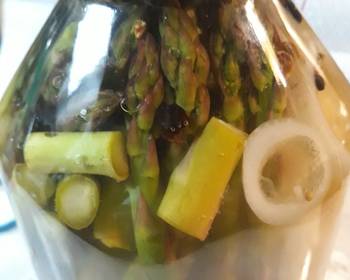 Best Recipe Pickled Asparagus with an Onion Delicious Simple