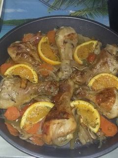 Una foto de Pollo a la naranja