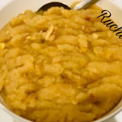 A picture of Sooji Halwa.