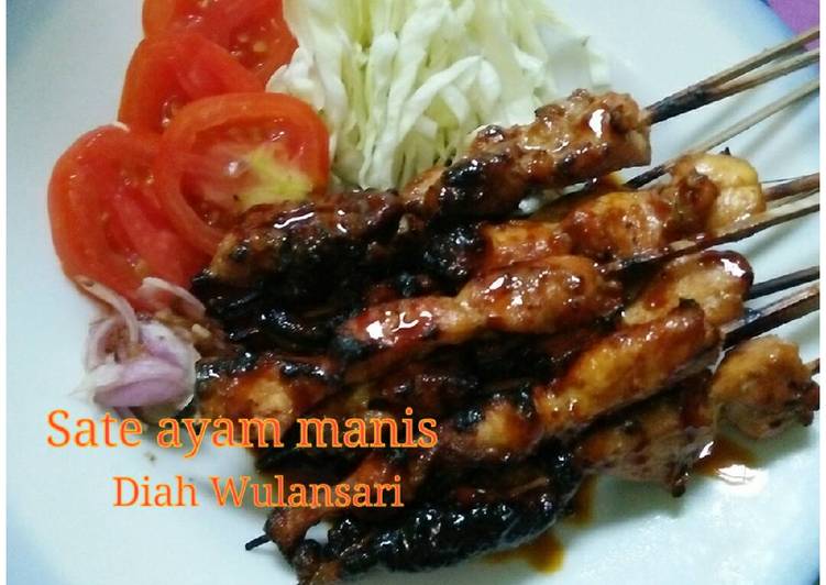 Sate ayam manis berasa sate kambing 😄😄😄😄