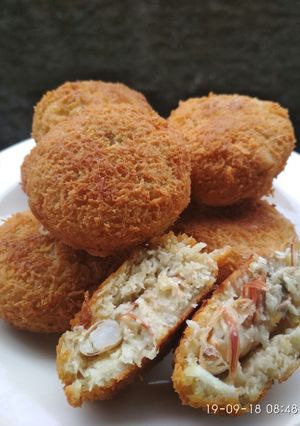 Foto resep Perkedel kelapa udang