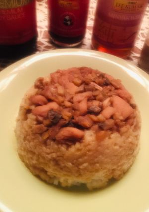 Foto resep Nasi Tim Ayam Jamur