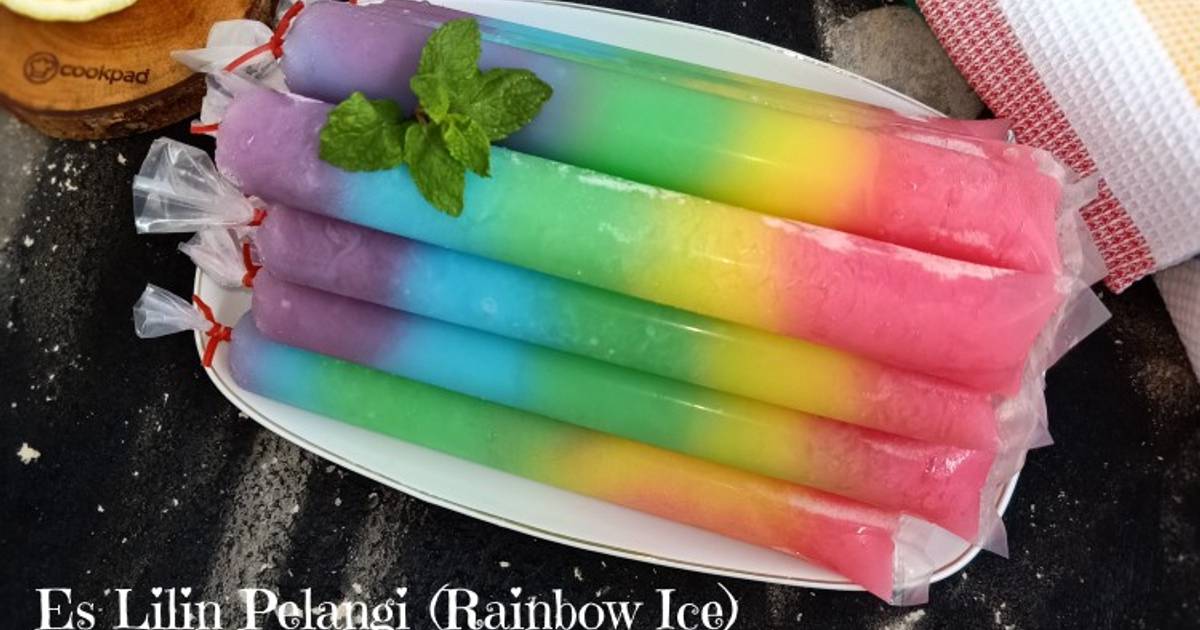 Resep Es Lilin  Pelangi Ekonomis Rainbow Ice  oleh 