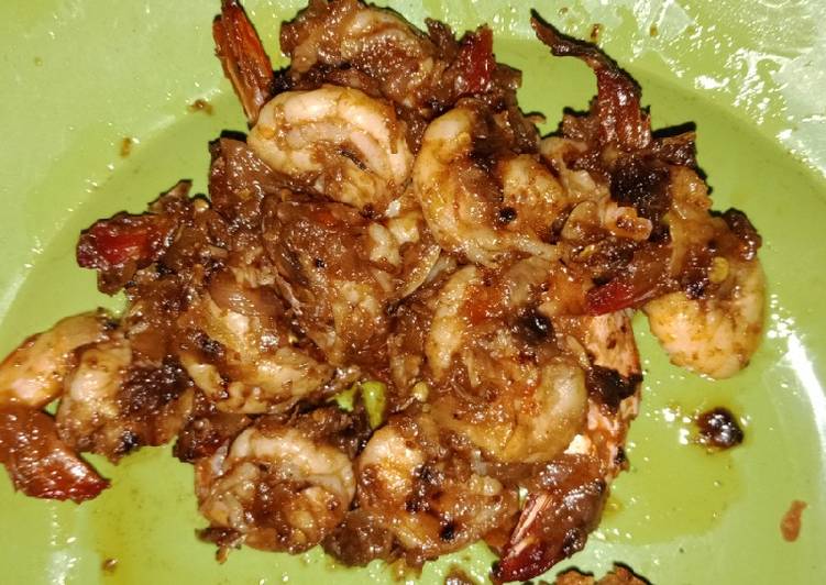 Resep Udang goreng asam pedas manis Anti Gagal
