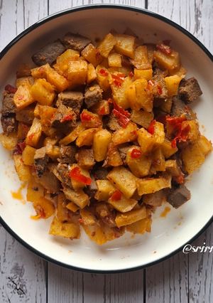 Foto resep Sambal Goreng Kentang Hati Ayam