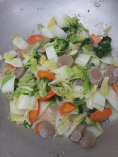 Foto resep Capcay sayur dan bakso