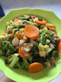 Foto resep Capcay ayam simple