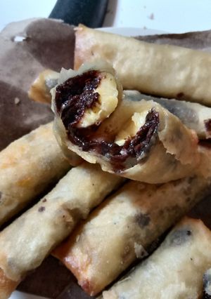 Foto resep Lumpia pisang coklat lumer