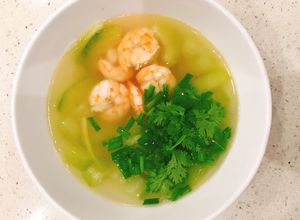 Hình của món Canh bí đao nấu tôm.