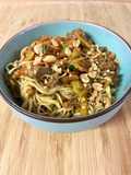 Wok asiatique au bœuf épicé et légumes