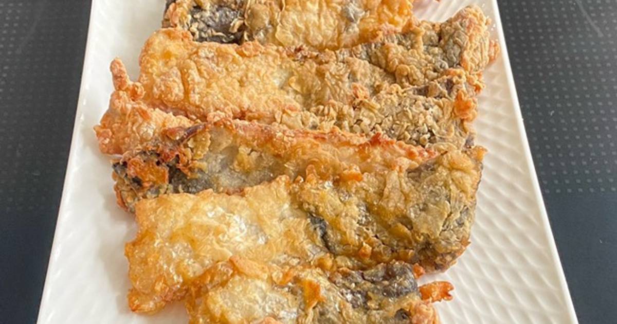 Perfect Crispy Sourdough Fried Salmon Skin Recipe by Marumo Cookpad