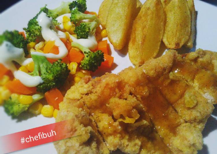 Resep Steak ayam sederhana  oleh Kikynov Cookpad