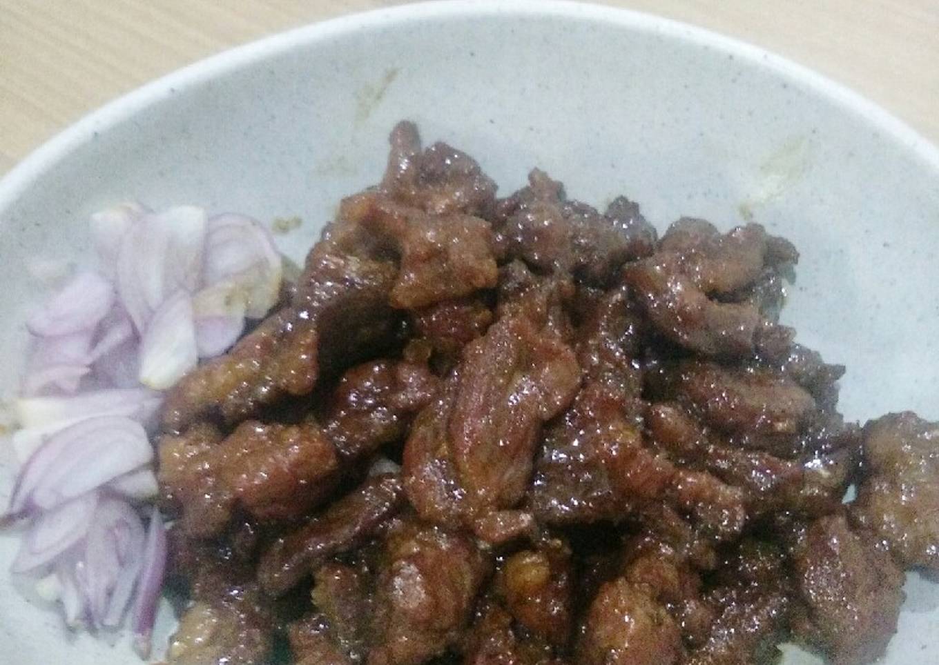 Sate goreng daging kambing