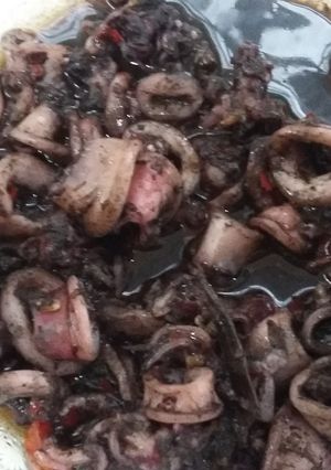 Foto resep Cumi Hitam Pedas