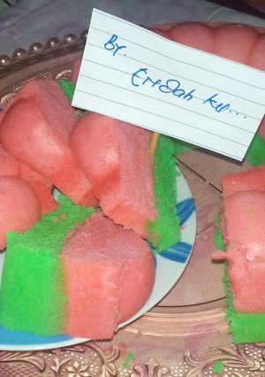 Foto resep Bolu kukus 2warna