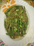Sambel ijo ikan selayang with baby buncis&petai
