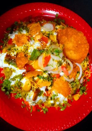 A picture of Dhokla Bhel.
