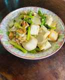 金沙蘆筍杏鮑菇豆腐