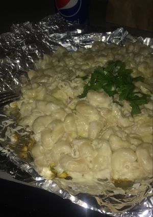 صورة لوصفة مكرونة دجاج عالفرن 😋💞