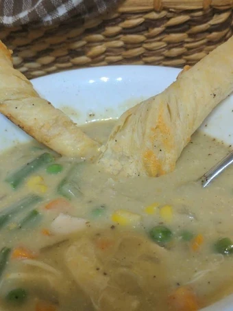 Easy Ways Prepare|Recipe} Chicken Pot Pie with Puff Pastry Cheese Sticks the So Delicious