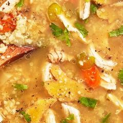 A picture of Keto Chicken Soup.