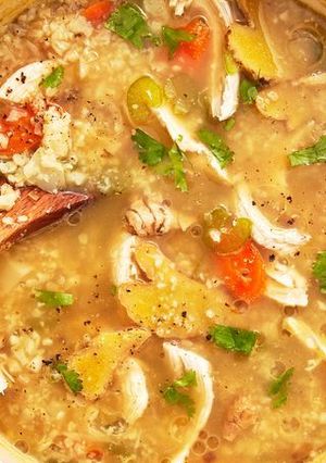 A picture of Keto Chicken Soup.