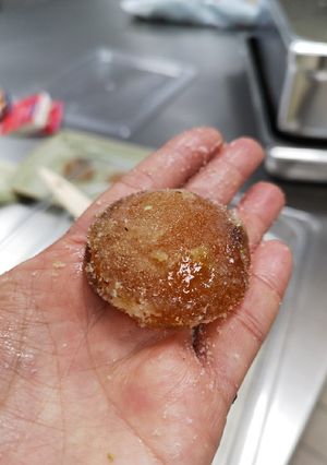 A picture of Salted rooiboos egg yolk.