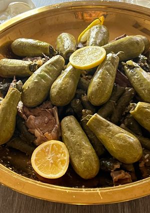 صورة لوصفة ورق عنب وكوسا بالريش