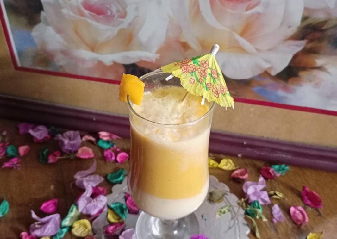 CREAMY MANGO MILKSHAKE😊