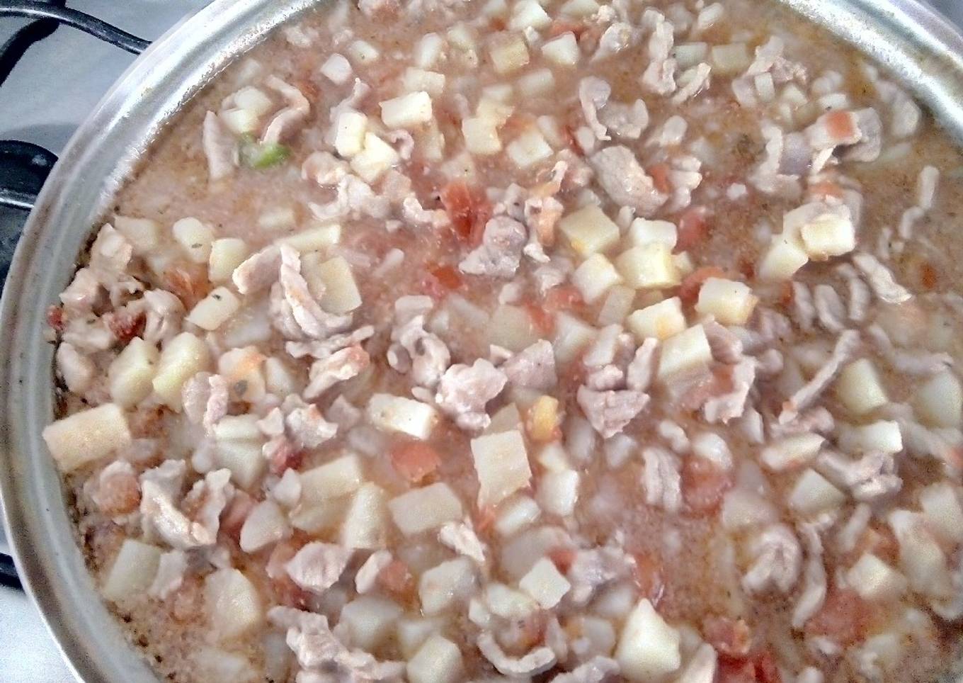 Bisteces de cerdo a la mexicana