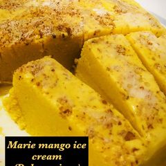 A picture of Marie mango ice-cream.