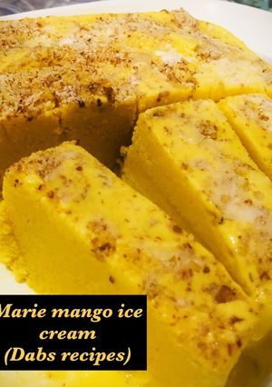 A picture of Marie mango ice-cream.