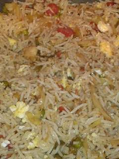 A picture of Egg fried rice.