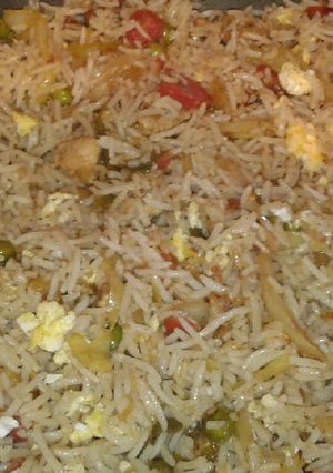 A picture of Egg fried rice.
