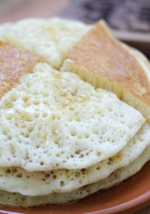 صورة لوصفة غرايف او بغرير بالفرينة (طحين)