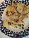 Merluza al horno con patatas panaderas