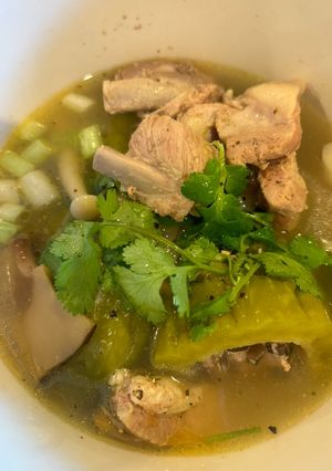 A picture of Stuffed Bitter Melon Soup.