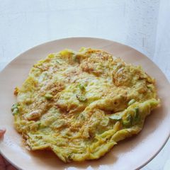 A picture of Bitter Beans and Green Chilli Omelette.