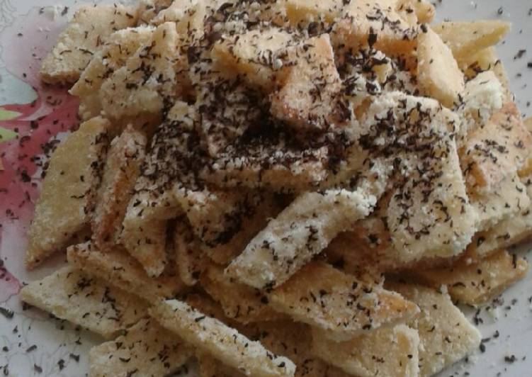 Cemilan simple dari pizza dough ๐๐ข
