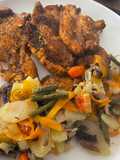 Pollo al horno con verduras 🍗🍅