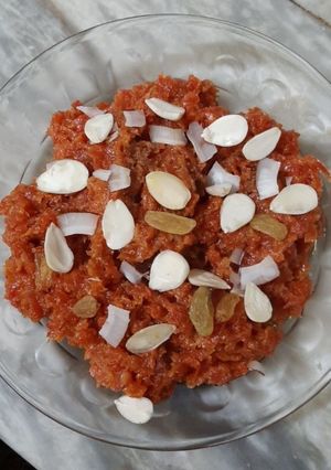 A picture of Gajar ka halwa❤❤🤤.
