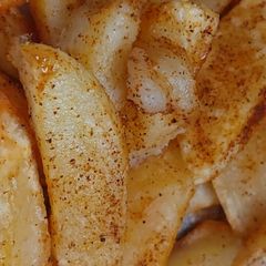 Spiced fries A picture of Spiced fries.